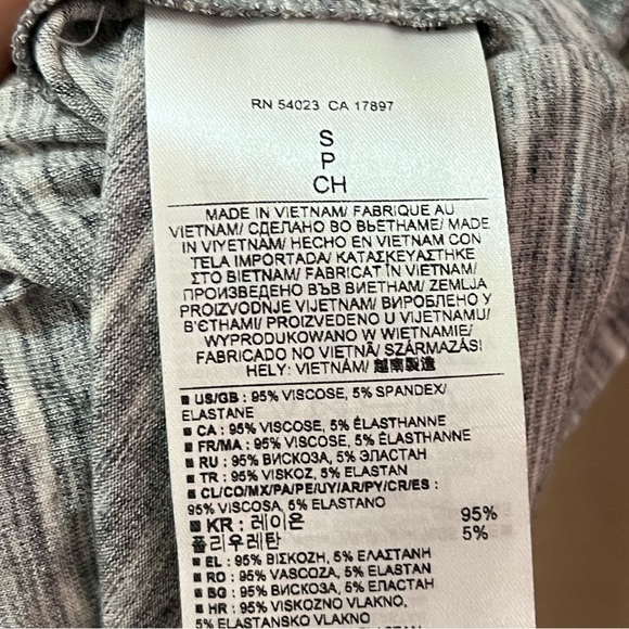 ⚫️ BOGO Banana Republic Gray Sleeveless Open Front Drape Shirt Size Small - Picture 5 of 7